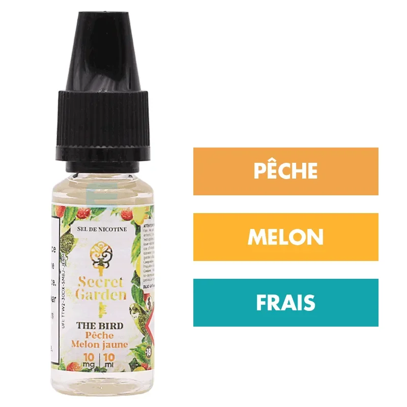 E-liquide The Bird sels de nicotine 10 mL - Secret Garden