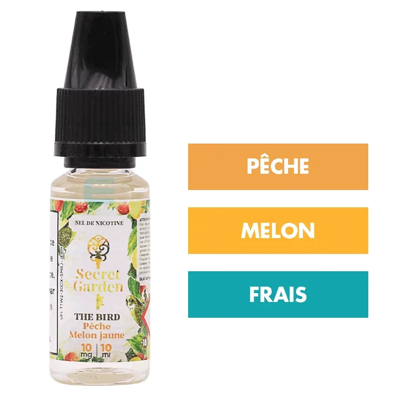 E-liquide The Bird sels de nicotine 10 mL - Secret Garden