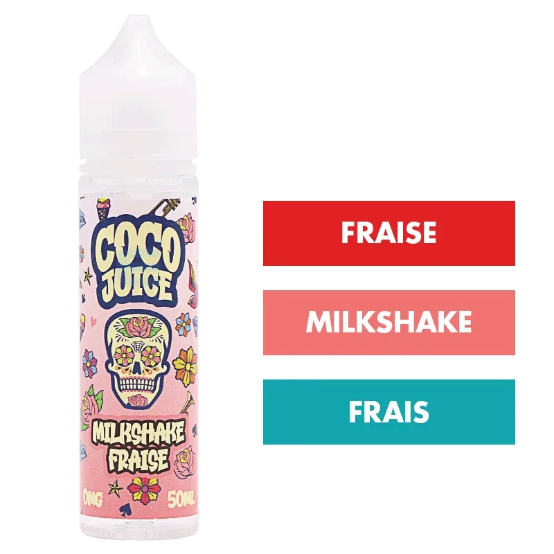 E-liquide Milkshake Fraise 50 mL - Coco Juice
