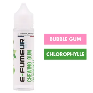 E-liquide Chewing-Gum Chlorophylle 50 mL - E-FUMEUR — E-Fumeur - E-liquides