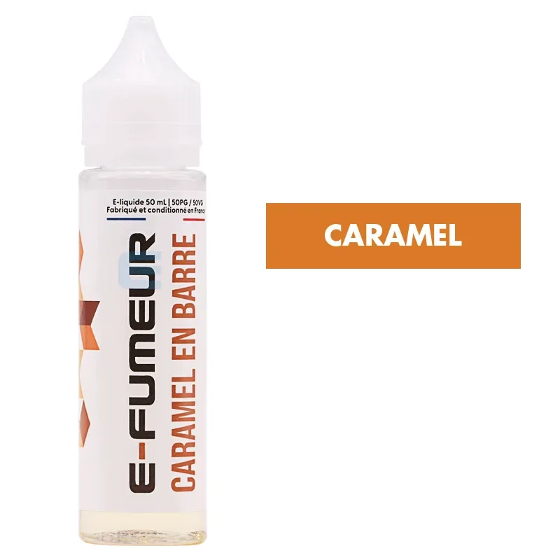 E-liquide Caramel en Barre 50 mL - E-FUMEUR