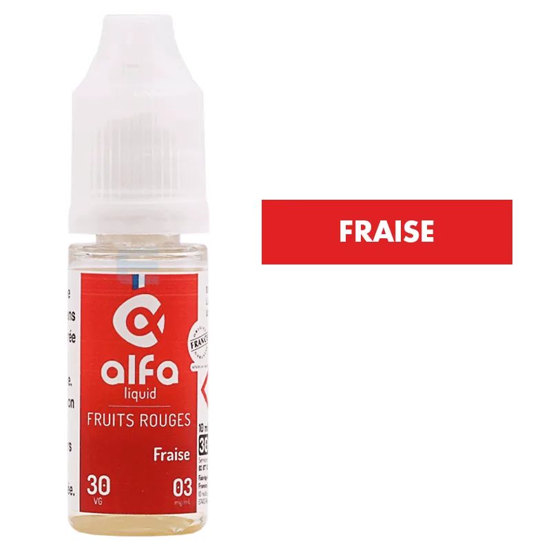 E-liquide Fraise (30 VG) 10 mL - Alfaliquid — Alfaliquid - 30VG