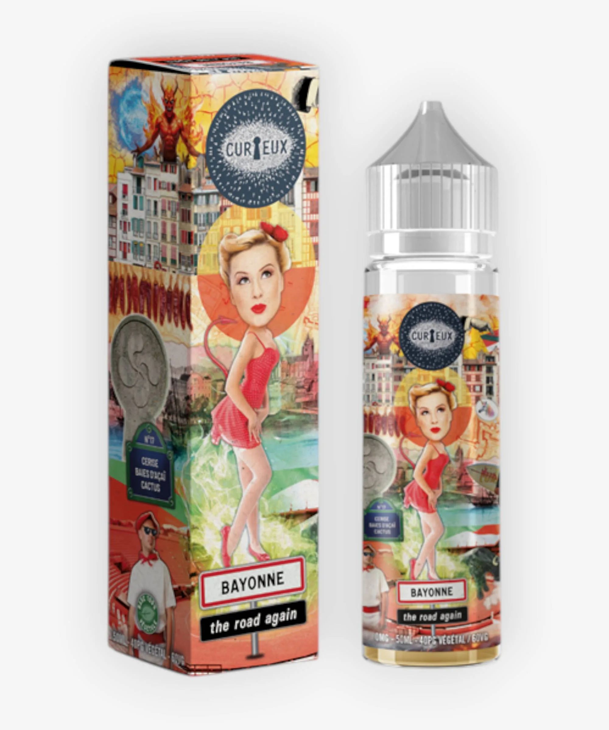 E-liquide Bayonne The Road Again 50 mL - Edition Hexagone Curieux — Curieux - Edition Hexagone