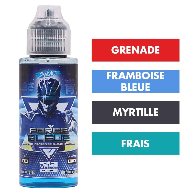 E-liquide Force Bleue 100 mL - Force Vape (Swoke) — Swoke - Force Vape