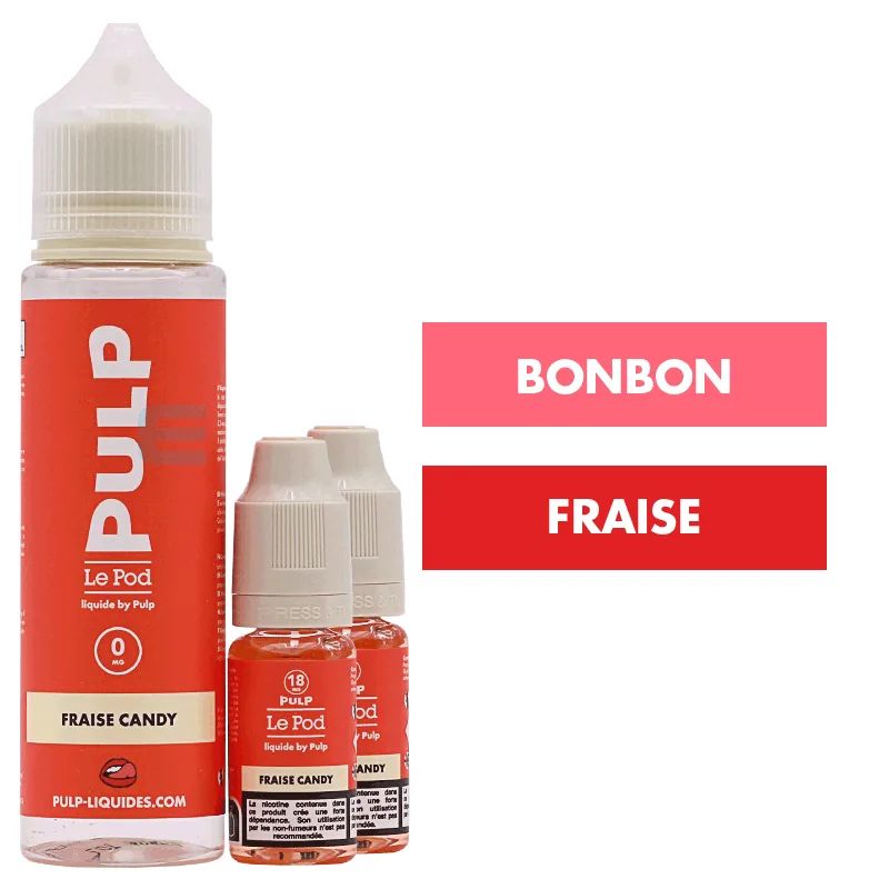 E-liquide Fraise Candy 60 mL - Pulp Le Pod — vue 2
