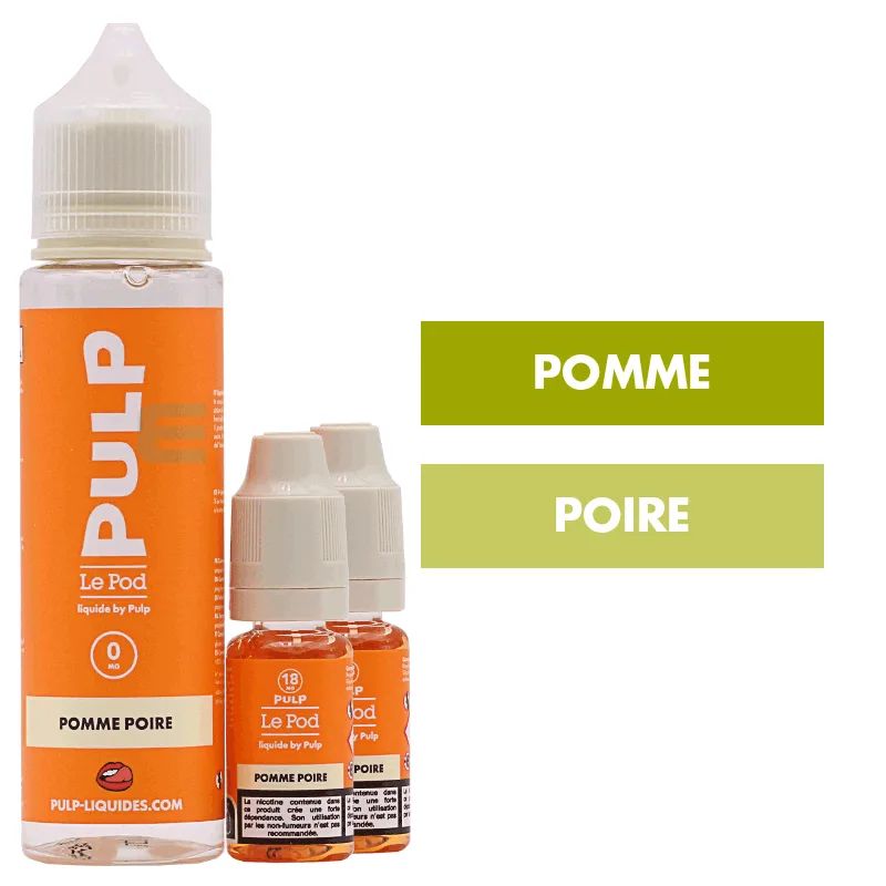 E-liquide Pomme Poire 60 mL - Pulp Le Pod — vue 2