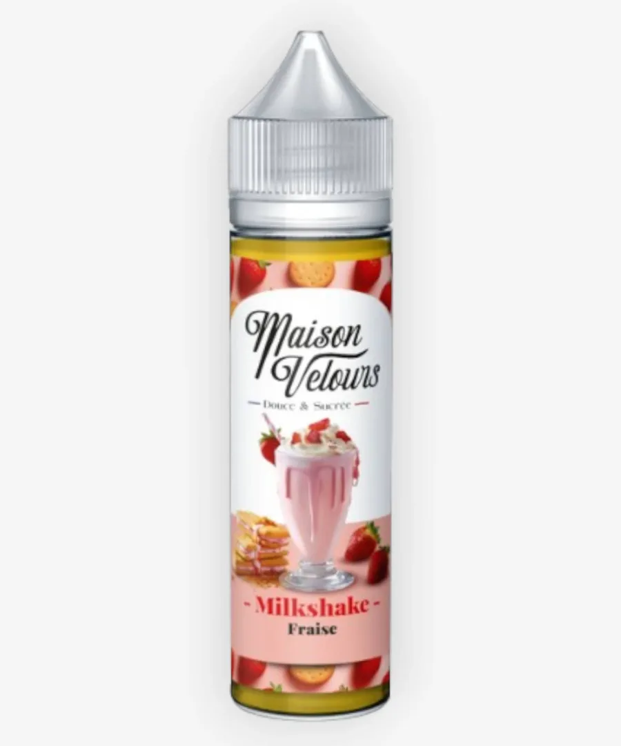 E-liquide Milkshake Fraise 50 mL - Maison Velours