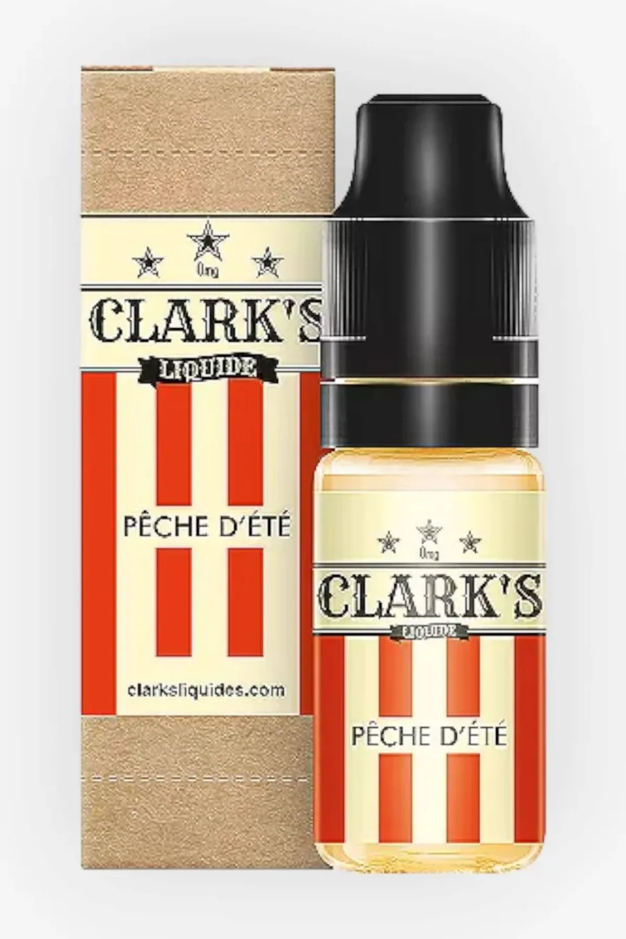 E-liquide Peche D'Ete 10 mL - Clark s Liquide