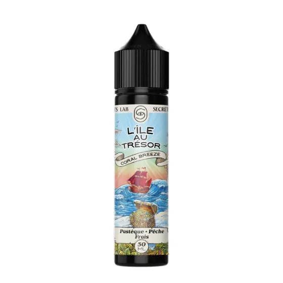 E-liquide Coral Breeze 50 mL - L'Ile au Trésor