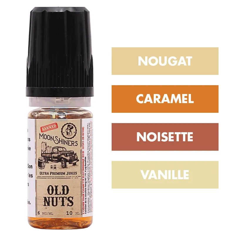 E-liquide Old Nuts 10 mL - Moonshiners (Le French Liquide) — Le French Liquide - Moon Shiners