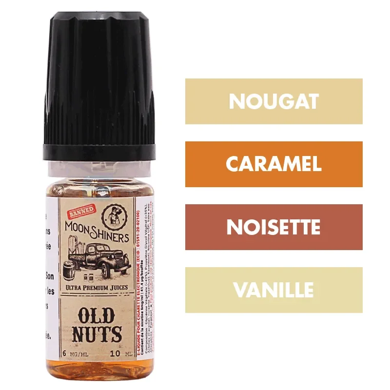 E-liquide Old Nuts 10 mL - Moonshiners (Le French Liquide)