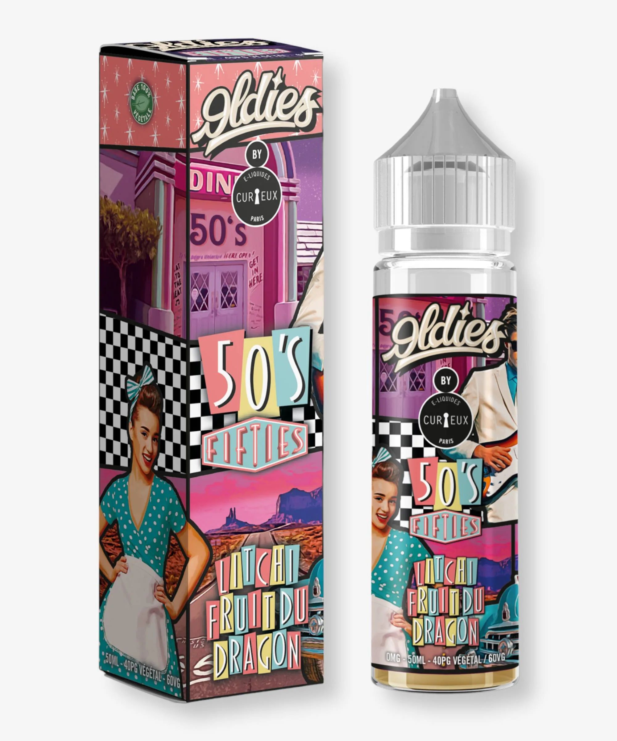 E-liquide Fifties 50 mL - Oldies Curieux — Curieux - Oldies