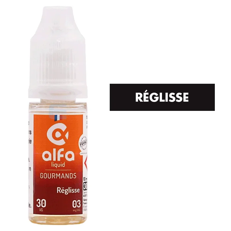 E-liquide Réglisse (30 VG) 10 mL - Alfaliquid
