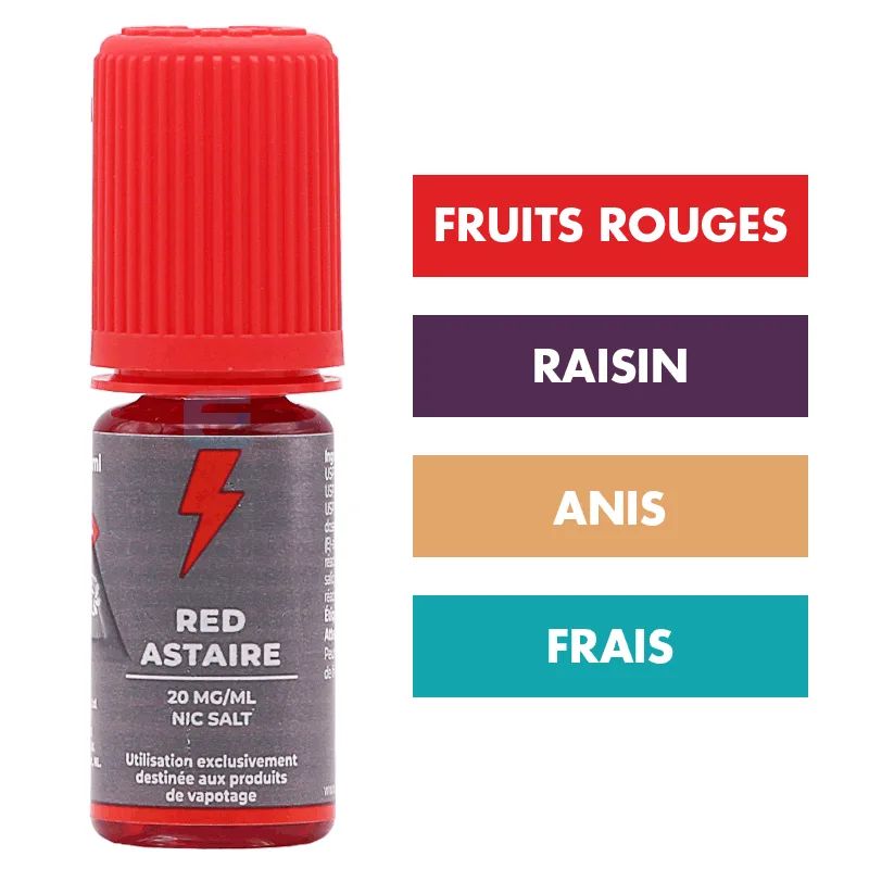 E-liquide Red Astaire 10 mL - Tjuice Nic Salt — T-Juice
