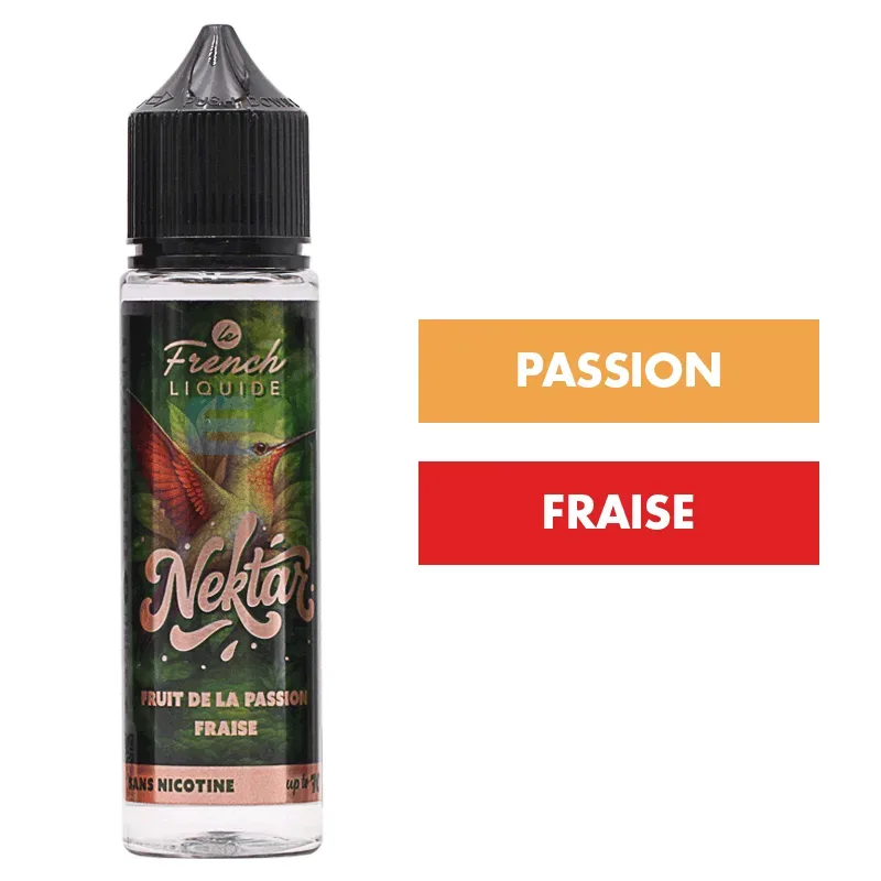 E-liquide Fruit de la Passion Fraise 50 mL - Nektar (Le French Liquide)