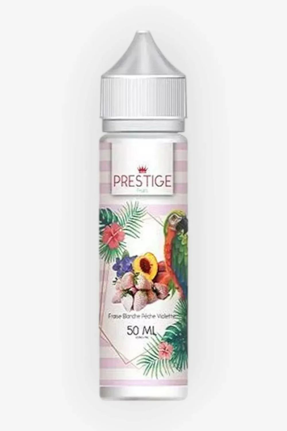 E-liquide Fraise Blanche Peche Violette 50 mL - Prestige Fruits