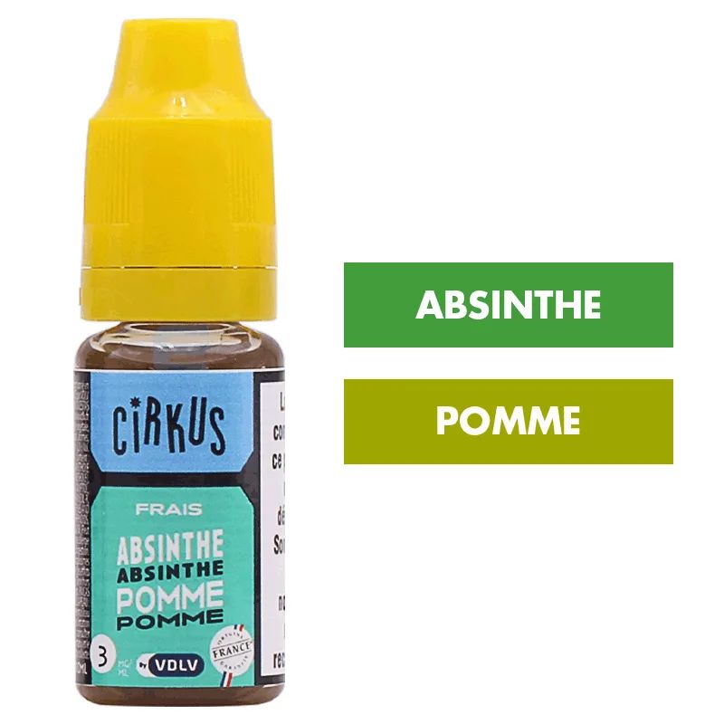 E-liquide Absinthe Pomme 10 mL - CirKus (VDLV) — VDLV - Cirkus