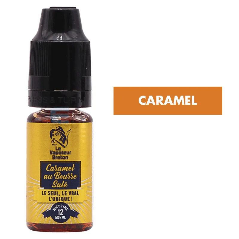 E-liquide Caramel au Beurre Salé 10 mL - Le Vapoteur Breton — Le Vapoteur Breton - Authentique