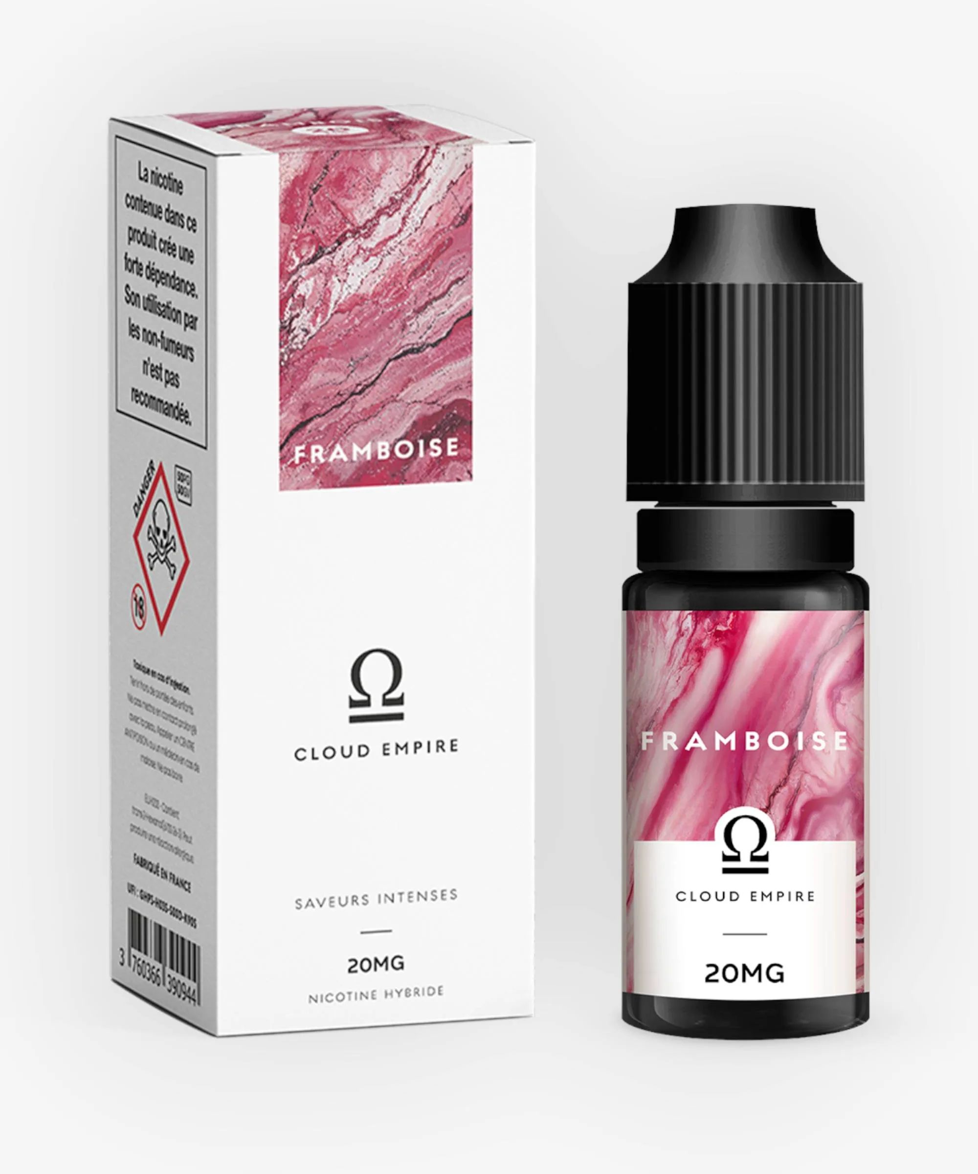 E-liquide Framboise Nic Salt Hybride 10 mL - Cloud Empire