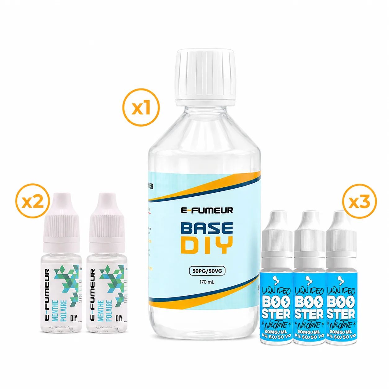 Pack DIY Menthe Polaire 220 mL - E-FUMEUR — E-Fumeur - Arômes DIY