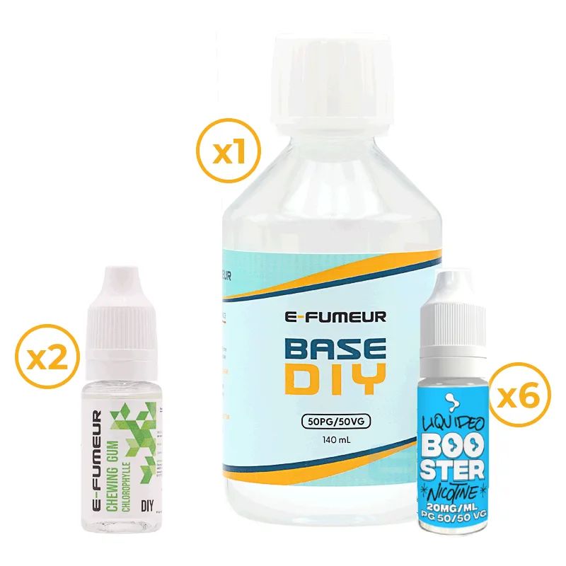 Pack DIY Chewing-Gum Chlorophylle 220 mL - E-FUMEUR — vue 2