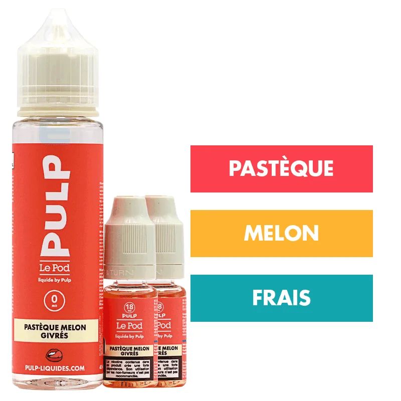 E-liquide Pastèque Melon Givrés 60 mL - Pulp Le Pod — vue 2