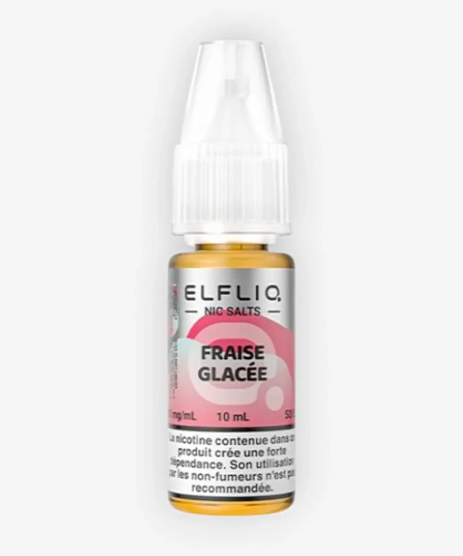 E-liquide Fraise Glacée Nic Salt 10 mL - Elfliq ElfBar