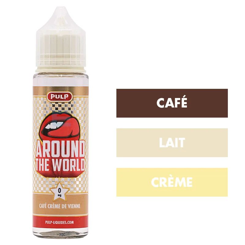 E-liquide Café Crème de Vienne 50 mL - Around The World (Pulp) — Pulp - Around The World