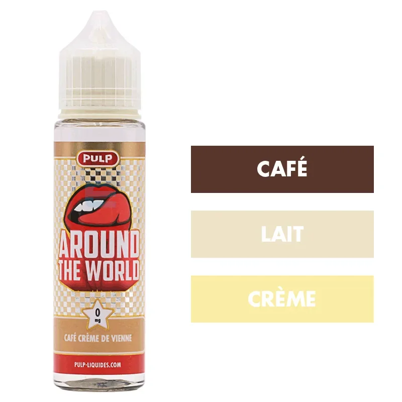 E-liquide Café Crème de Vienne 50 mL - Around The World (Pulp)
