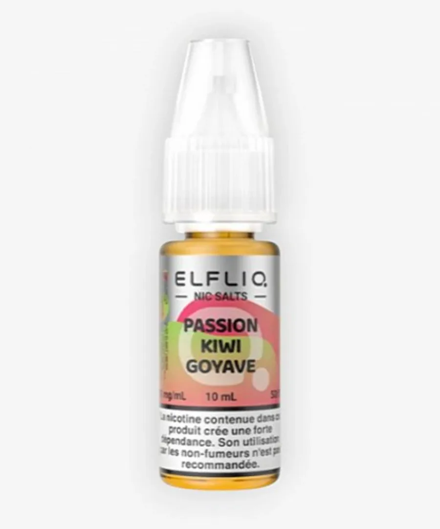E-liquide Passion Kiwi Goyave Nic Salt 10 mL - Elfliq ElfBar