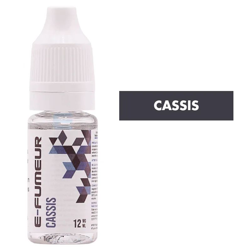 E-liquide Cassis 10 mL - E-FUMEUR — E-Fumeur - E-liquides