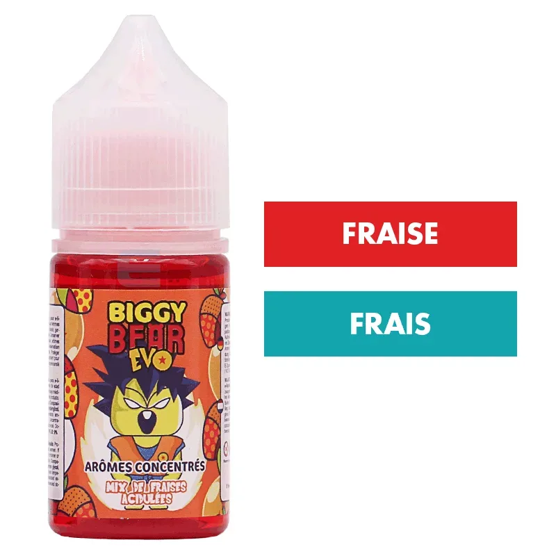 Concentré Mix de Fraises Acidulées 30 mL - Biggy Bear Evo