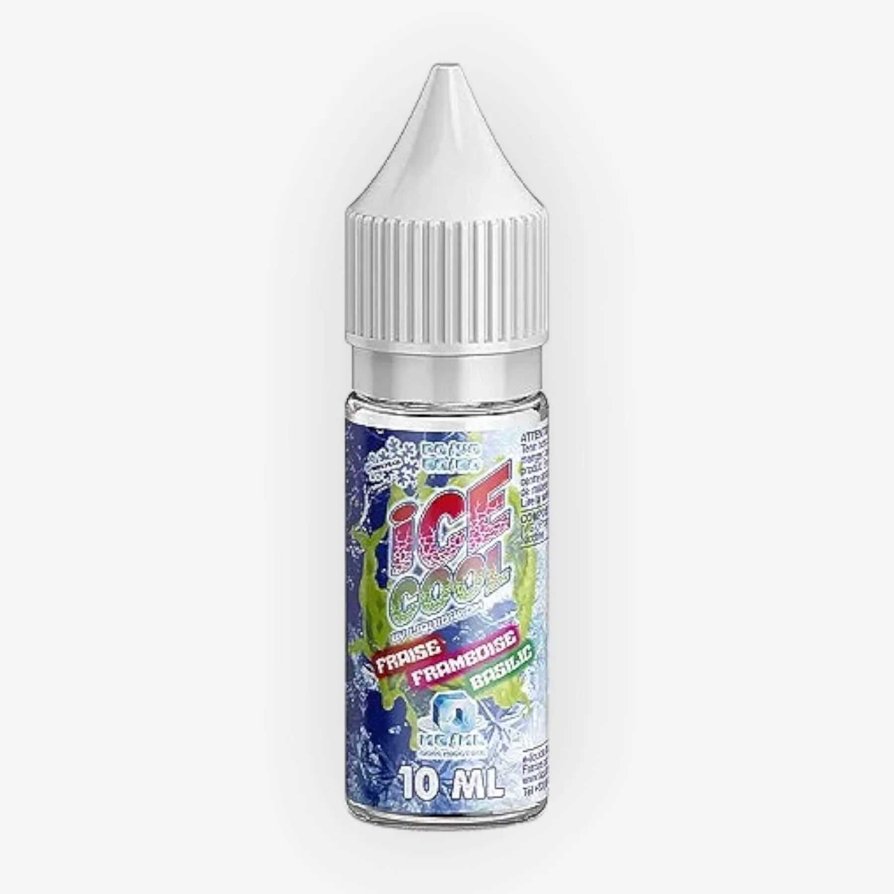 E-liquide Fraise Framboise Basilic 10 mL - Ice Cool (Liquidarom) — vue 2