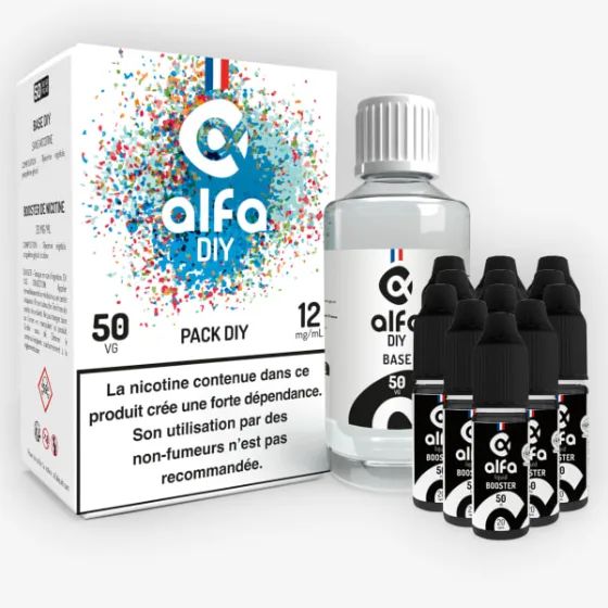 Pack DIY 50/50 200 mL - Alfa DIY — vue 3