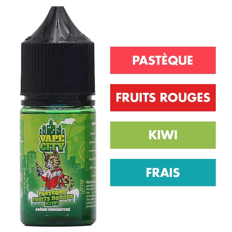 Concentré Pastèque Fruits Rouges Kiwi 30 mL - Vape City — Vape City - Arômes DIY