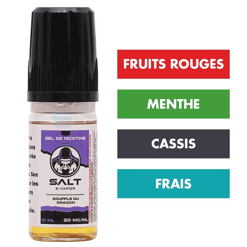 E-liquide Souffle du Dragon 10 mL - Salt E-Vapor (Le French Liquide) — Le French Liquide - Salt E-Vapor