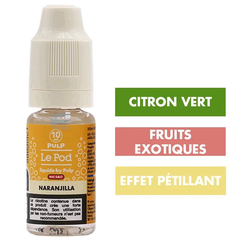 E-liquide Naranjilla Fizz 10 mL - Pulp Le Pod — Pulp - Le Pod Fizz