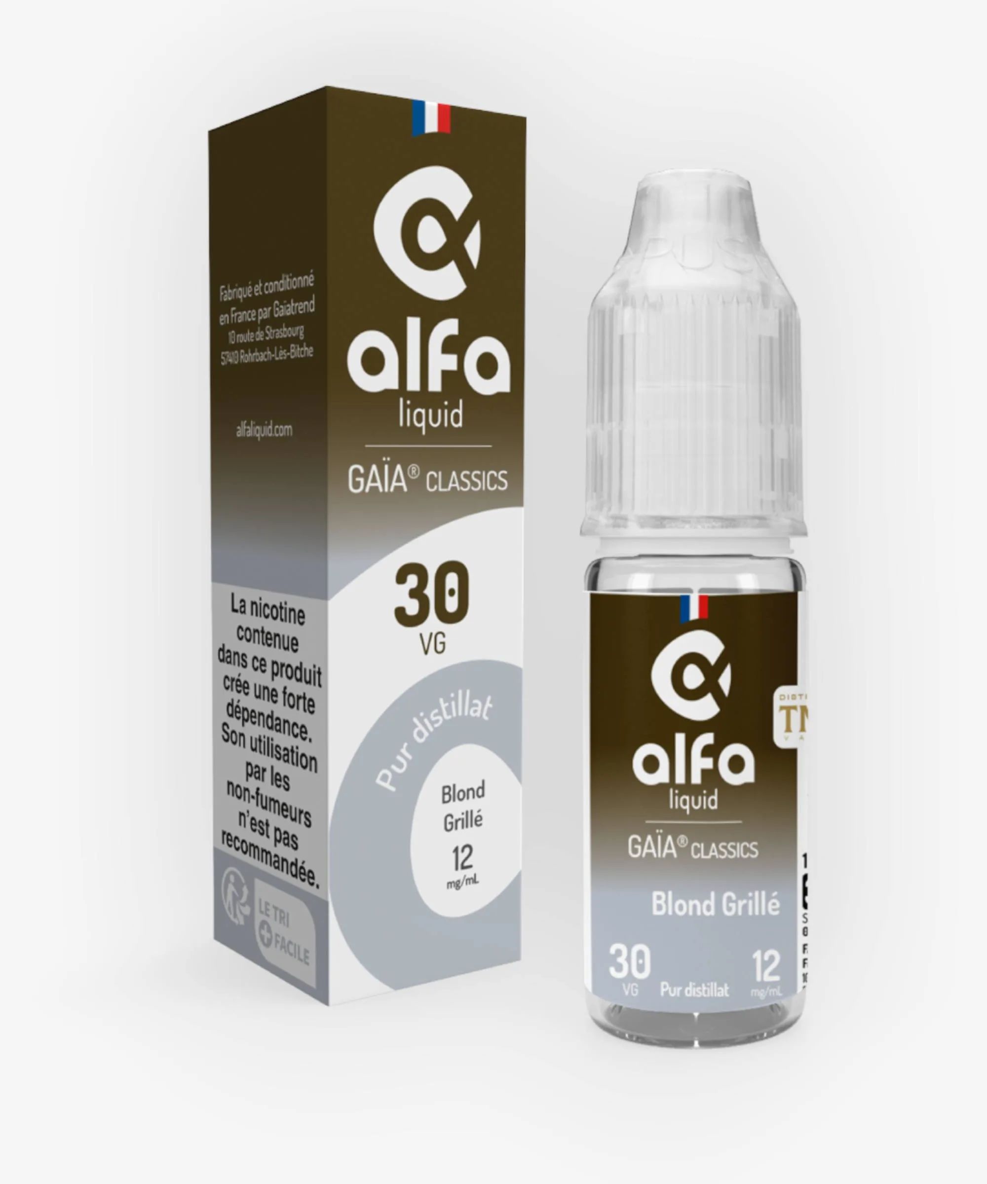 E-liquide Blond Grillé 10 mL - Gaïa Alfaliquid — Alfaliquid - Gaïa Classics