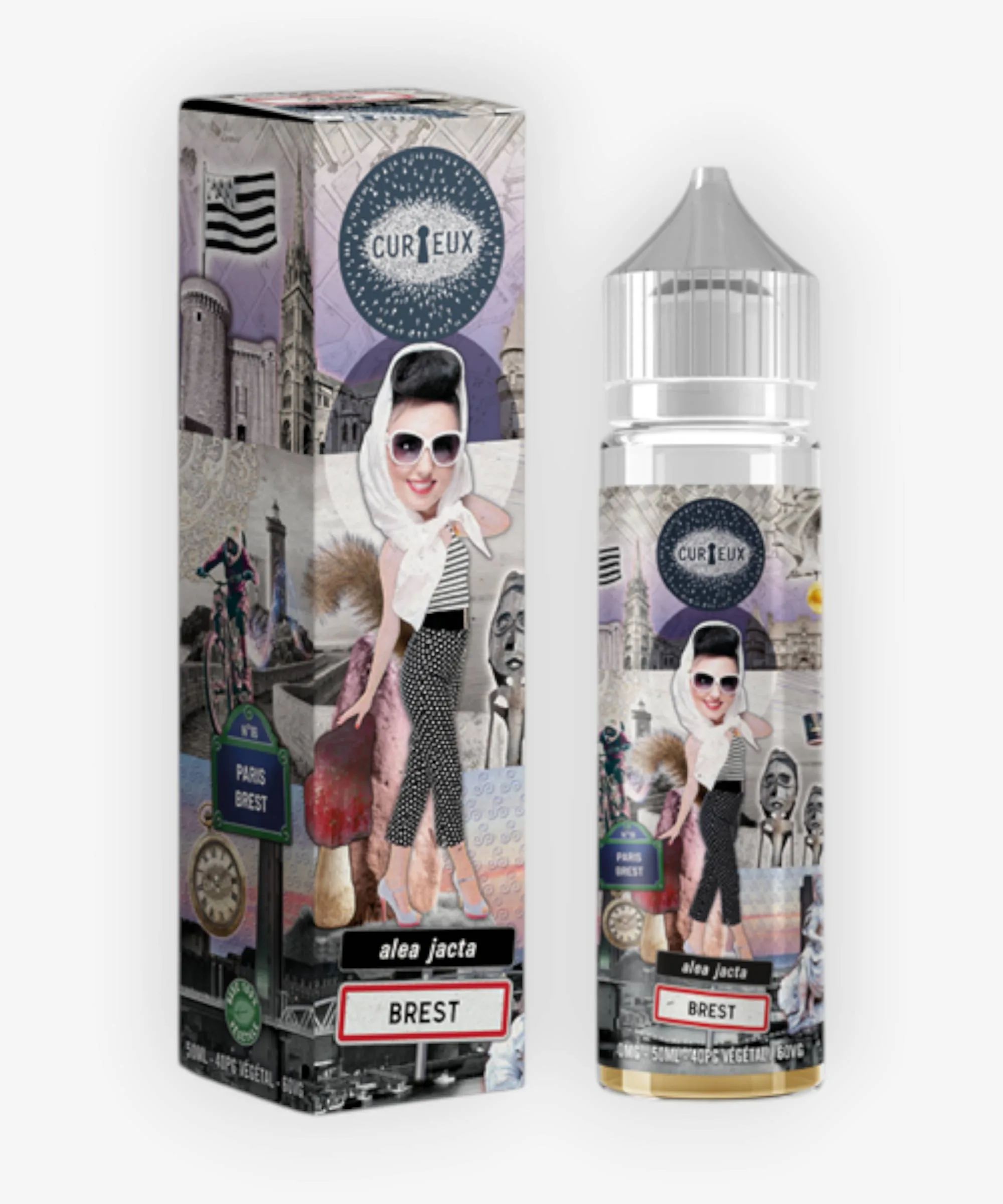 E-liquide Alea Jacta Brest 50 mL - Edition Hexagone Curieux — Curieux - Edition Hexagone