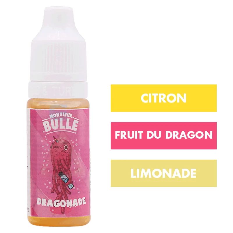 E-liquide Dragonade 10 mL - Monsieur Bulle (Liquideo)