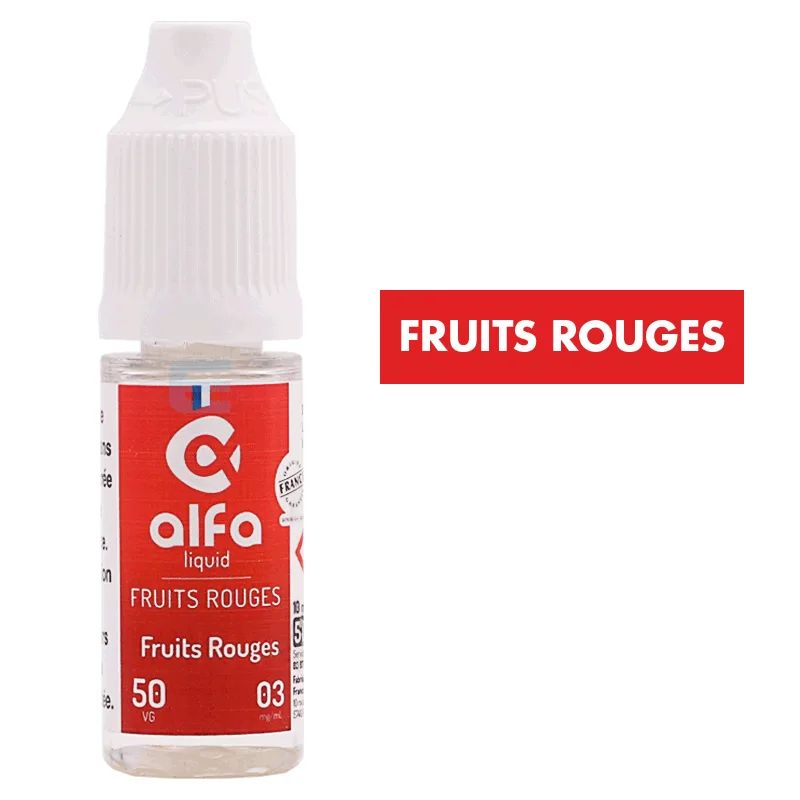 E-liquide Fruits Rouges (50 VG) 10 mL - Alfaliquid — Alfaliquid - 50VG