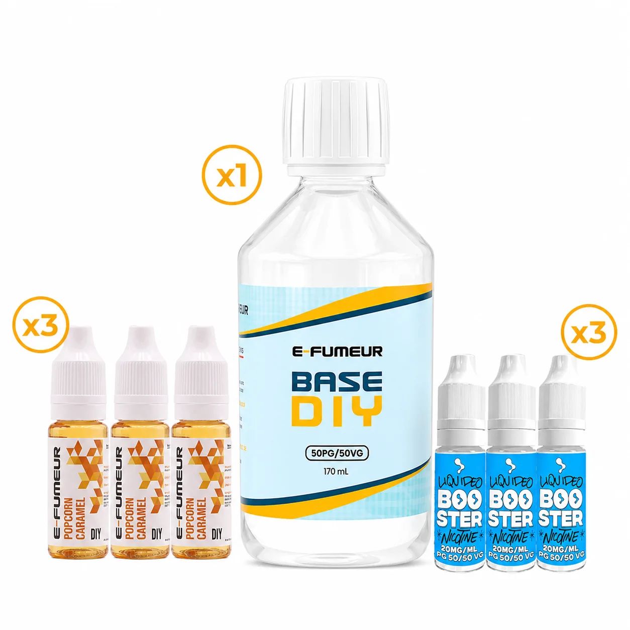 Pack DIY Popcorn Caramel 230 mL - E-FUMEUR — E-Fumeur - Arômes DIY