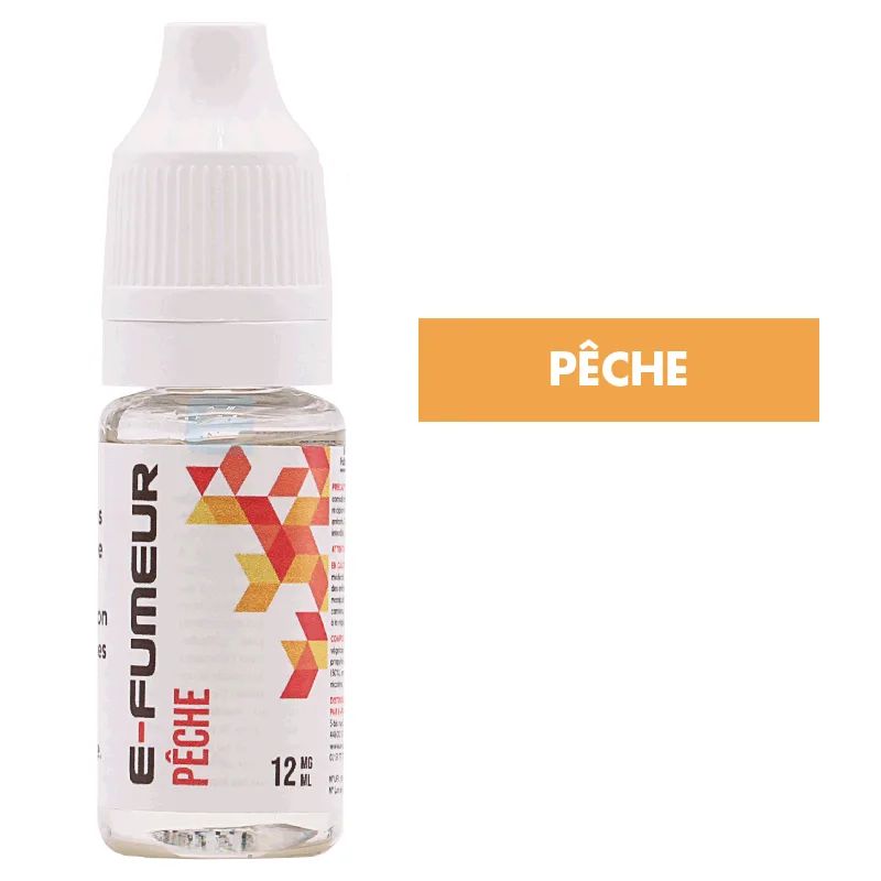 E-liquide Pêche 10 mL - E-FUMEUR — E-Fumeur - E-liquides