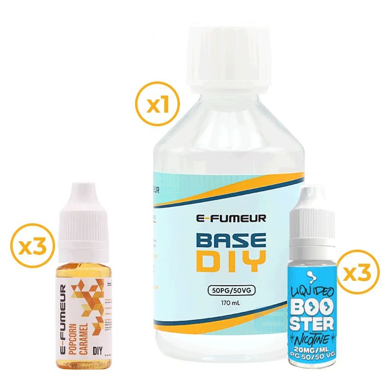 Pack DIY Popcorn Caramel 230 mL - E-FUMEUR — vue 2