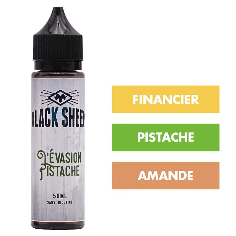 E-liquide L'Evasion Pistache 50 mL - Black Sheep — Green Vapes - Black Sheep