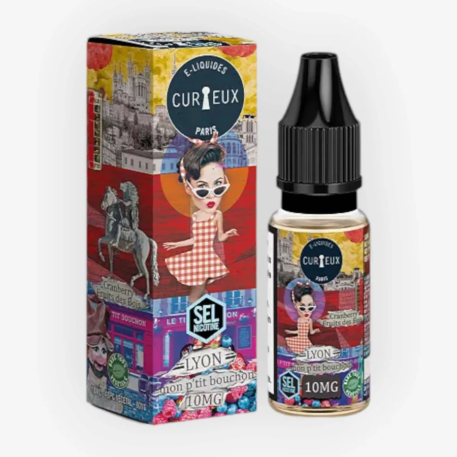 E-liquide Lyon Mon P'tit Bouchon 10 mL - Hexagone (Curieux)