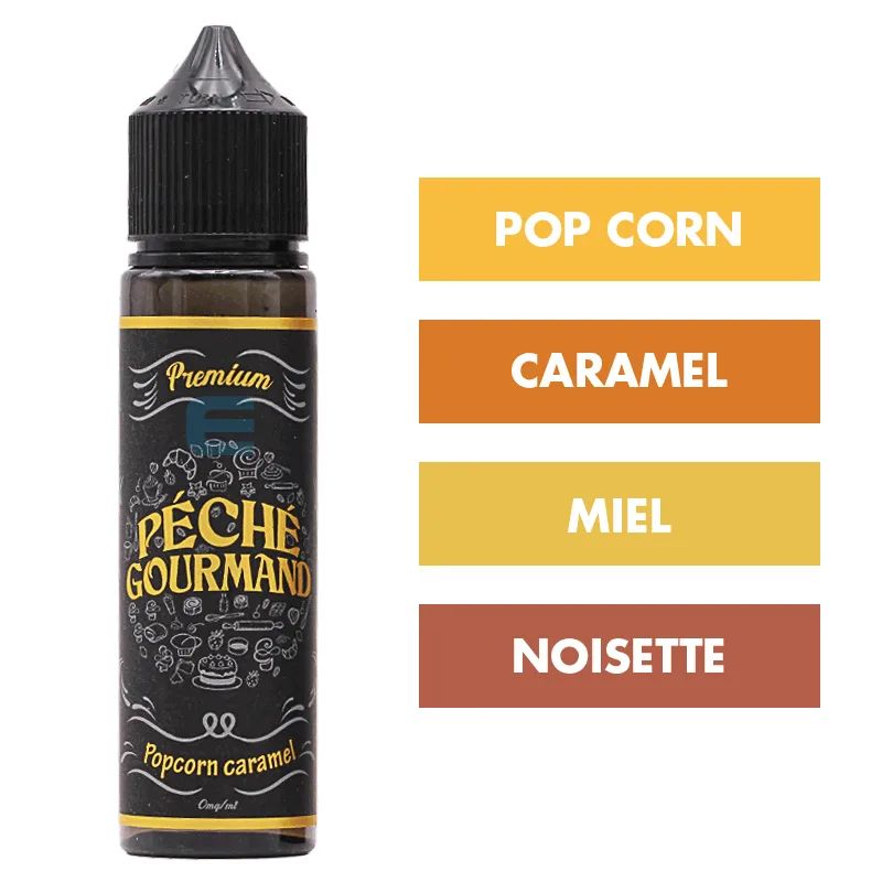 E-liquide Popcorn Caramel 50 mL - Péché Gourmand (LiquideLab) — LiquideLab - Péché Gourmand