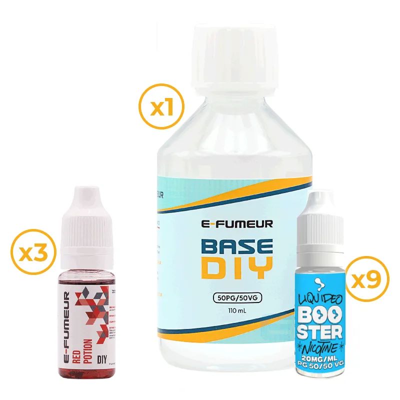 Pack DIY Red Potion 230 mL - E-FUMEUR — vue 3