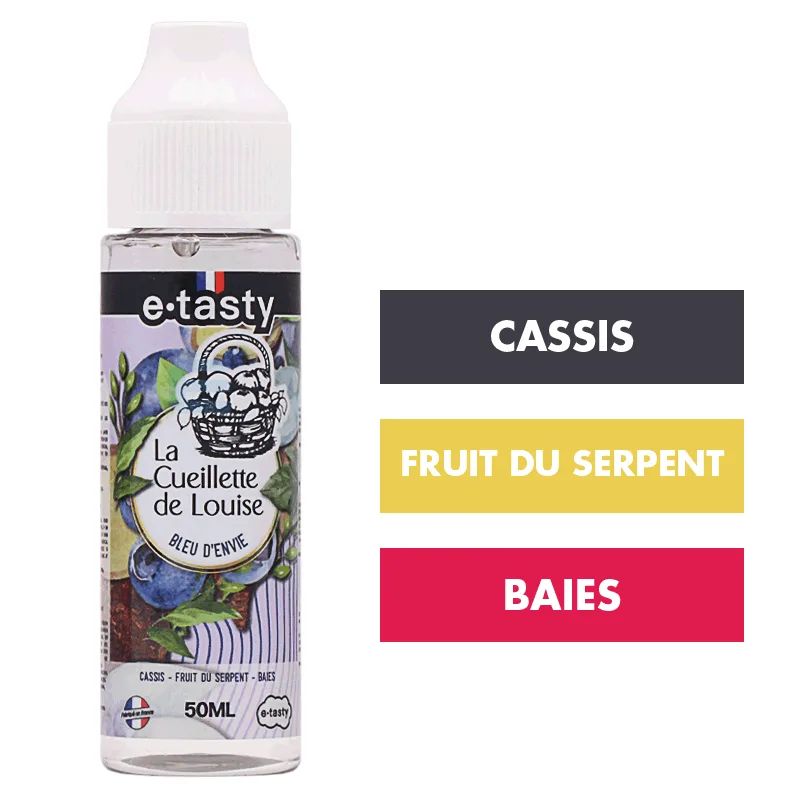 E-liquide Bleu d'Envie 50 mL - La Cueillette de Louise (E.Tasty) — E.Tasty - La Cueillette de Louise
