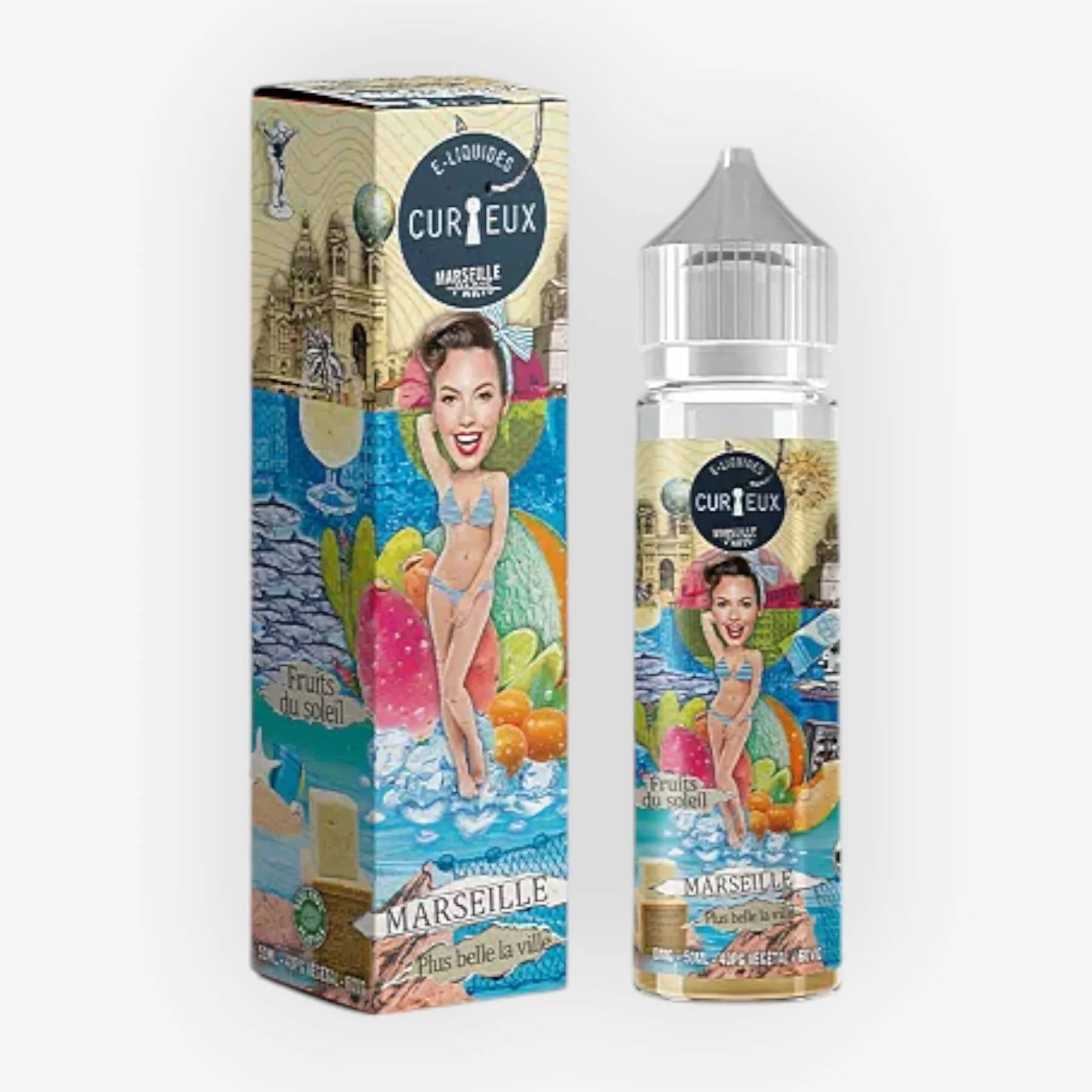 E-liquide Marseille Plus Belle La Ville 50 mL - Hexagone (Curieux)